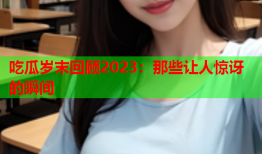 吃瓜岁末回顾2023：那些让人惊讶的瞬间